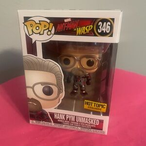 Marvel Hank Pym Unmasked Funko Pop Bobblehead #346 NWOT